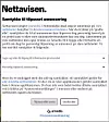 Skjermbildet av nettavisens cookie-banner