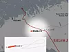 Cirka klokka 14, et par timer etter at skipet hadde passert strømkabelen Estlink 2, snudde Eagle S, før det igjen fortsatte vestover. Faksimile: Helsingin Sanomat