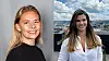 Erika Åsberg (t.v.) tar en master i informatikk ved NTNU er en av dem som skal gå på Azure-kurset til Monica Tvedt (t.h.) i Forte Digital.