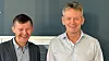 Space Norway-sjef Dag Stølan og administrerende direktør Morten Tengs i Telenor Satellite var i godt humør etter at Space Norways kjøp av Telenor-selskapet ble formelt gjennomført torsdag 4. januar.