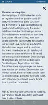 Skjermbilde fra betautgaven av den nye Smittestopp-appen.