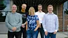 Administrator Systems AS. Fra venstre: Svein Kjerstad, Kjetil Skagset, Petrine Sætre, Eyvind Baadnes og Frode Sætre.