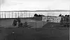 Jeløy Radio mens det fortsatt for det meste var granmaster som preget landskapet. Fotografert mellom 1932 og 1935.