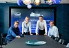 Styreleder i Eltek Holding, Morten Angelil, markedsdirektør i Heimgard Technologies, Solfrid Harbu, kommersiell direktør Trond Hovind, og administrerende direktør Lars Jervan vil gjøre Heimgard Technologies til et ledende smarthjemselskap. Foto: Nicolas Tourrenc