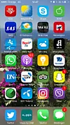 Min hjemskjerm: Svendsen er ganske aktiv i sosiale medier. Men hva skal hun med Viber? Telenor har jo nå lansert tale over WiFi, som strengt tatt erstatter behovet..