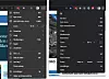 Menyene til Edge (til venstre) og Chrome er ganske like.