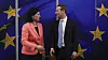 Vera Jourova var en av tre EU-kommissærer og visepresidenter som hadde møter med Facebook-sjef Mark Zuckerberg i Brussel mandag.