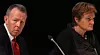IKT-Norges Per Morten Hoff (t.v) etterlyser graveforskriften telebransjen har ventet lenge på. Her fra en seanse med IT-politiske innspill til fornyingsminister Rigmor Aasrud (t.h) tidligere i måneden.