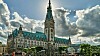 Rådhuset i Hamburg, Tyskland.
