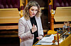 Digitaliserings- og forvaltningsminister Karianne Tung fortalte i Stortinget tirsdag at hun fremdeles vurderer tidspunktet for stengingen av 2G-nettene i Norge. Bildet er tatt under en spørretime i desember i fjor.