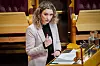 Digitaliserings- og forvaltningsminister Karianne Tung fortalte i Stortinget tirsdag at hun fremdeles vurderer tidspunktet for stengingen av 2G-nettene i Norge. Bildet er tatt under en spørretime i desember i fjor.