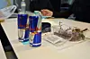 Energidrikk hører med under et hackaton.