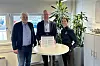 Eltel-hovedtilitsvalgt Tom-Werner Andersen, Eltel-sjef Thor-Egel Bråthen og Fairplay Byggs fagansvarlige for A-krim, Hanna Kjemprud, etter at Eltel i går signerte etikkplakaten, og ble Fairplays største medlem fra telekombransjen.