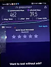 5G-piloten på Elverum gir lovende hastigheter, men denne testen Telenor utførte i forrige uke kan ikke sammenlignes med oppsettet som er gjort for post i butikk-piloten. Skjermbilde: Bjørn Amundsen, gjengitt med tillatelse