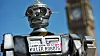 Illustrasjonsbilde: En «drapsrobot» fotografert like ved Big Ben i London under en kampanje i 2013 for å forby autonome våpen.