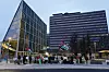 Organisasjonene som protesterer er Palestinakomiteen i Norge, El og IT-forbundet, Amnesty, miljø- og utviklingsorganisasjon Spire, Elektronisk Forpost Norge, Tech mot Folkemord og Attac. Foto: Jonas Fæste Laksekjøn / NTB