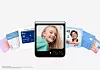Flip5: Den nye store skjermen på utsiden kan brukes selvstendig på en lang rekke områder og reduserer behovet for å åpne telefonen. Foto: Samsung