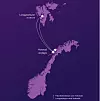 Space Norway eier to fiberkabler mellom fastlands-Norge (Harstad) og Svalbard. Ill: Space Norway
