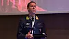 Generalmajor Inge Kampenes, sjef for Cyberforsvaret, under sitt foredrag ved NSM Sikkerhetskonferansen 2019.