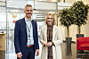 I januar hadde NTE besøk av digitaliserings- og forvaltningsminister Karianne Tung. Den gang sto blant annet sikkerhet og beredskap på dagsorden. Her sammen med sjefen for NTE telekom, Odd-Eirik Grøttheim.