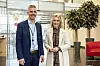 I januar hadde NTE besøk av digitaliserings- og forvaltningsminister Karianne Tung. Den gang sto blant annet sikkerhet og beredskap på dagsorden. Her sammen med sjefen for NTE telekom, Odd-Eirik Grøttheim.