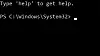 Det aller meste av programvare hvor brukeren kan skrive inn tekst, viser en blinkende markør på innsettingspunktet for teksten. Som vist i bildet, gjelder dette også i Microsoft Powershell.