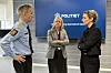 Politidirektoratets Håkon Skulstad, leder for digital tjenesteutvikling i POD, Catherine Janson, og digitaliseringsminister Karianne Tung i var med på fremleggingen av konseptvalgutredningen høsten 2024.