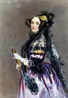 Augusta Ada King, Countess of Lovelace, 1815–52, var en engelsk matematiker. Hun regnes som den første som så at en mekanisk computer hadde muligheter ut over ren kalkulasjon. Lovelace var også den første som utarbeidet en algoritme som kunne brukes. Illustrasjon: Alfred Edward Chalon/Wikipedia