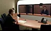 Cisco-sjef John Chambers og Tandberg-sjef Fredrik Halvorsen diskuterer kjøpet via videomøte.