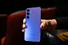 Galaxy S24+ er noe mindre enn Ultra, telefonen har også en Exynos prosessor i motsetting til ultras Snapdragon. Samsung hevder at den nye Exynos prosessoren er kraftigere og mer batterieffektiv enn fjordårets Snapdragon-prosessor i S23 og S23+ Foto: Oskar Hope-Paulsrud