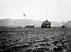 Bildet er tatt like etter at de første bygningene ved Isfjord Radio var satt opp i september 1933.