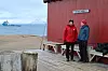 Klima- og miljøminister Espen Barth Eide og riksantikvar Hanna Geiran deltok da fredningen av Isfjord Radio ble markert på fredag 15. september.