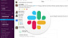 Slack-vindu og Slack-logoen.