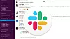 Slack-vindu og Slack-logoen.