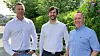 Fra venstre norgessjef Thomas Kronen i Orange cyberdefense sammen med sikkerhetsrådgiverne, Øystein Larsen Dalheim og Sigurd Moengen. Foto: Orange Cyberdefense