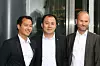 Alipay gjør betaling enklere for kinesiske turister, sier kommersiell direktør (fra v.) Daniel Setekleiv i The Thief. Her avbildet sammen med Jie Zhang og Stein Erik Mo i Apay Nordic. Foto: Marius Jørgenrud