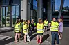 El og IT-forbundet streiket blant annet ved Økern portal.