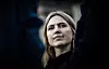 Nestleder Sofie Marhaug i partiet Rødt under markeringen mot å åpne for vannkraftutbygging i vernede vassdrag.