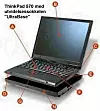 IBM Thinkpad 570 med sokkelen UltraBase.