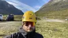 Teknisk ansvarlig for basestasjonen Telia har satt opp i Trollstigen, Martin Gyllenhammar.