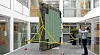 Antennen som de Jumbojet-store flyene til Stratospheric bærer, er 3x3 meter store og har 2048 antenneelementer som kan levere 500 samtidige radiostråler (beams) til mobiler på bakken. (Klikk for større bilde). Foto: Håvard Fossen