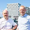 Salgsleder Daniel Kohn (t.h) og administrerende direktør Bård Myrstad har vært tidlig ute med å utvikle prediktiv kunstig intelligens i Norge og nå lanserer de også en egen generativ KI-modell. Foto: Magnus A. Ross