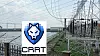 Ukraina kan trolig vente cyberangrep mot viktig infrastruktur. Bildet viser CRRT-logoen foran Dniproges-dammen i Zaporozhye, Ukraina.