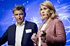 André Rogaczewski og Kristine Dahl Steidel under debatten. Foto: Arash A. Nejad