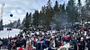 Holmenkollen under skifestivalen i helga. Telenors mobilmast sees til venstre i bildet.