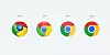 Chrome-logoens evolusjon siden nettleserens lansering i 2008. Foto: Google/Twitter