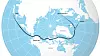 Kart over ruta for fiberprosjektet Far North Fiber.