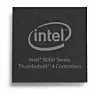 Intel 8000 ser en serie med kontrollerbrikker for Thunderbolt 4. Foto: Intel Corporation