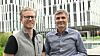 John Markus Lervik (til høyre) og Andreas Prøsch i Cognite mener generativ AI bidrar til en ny teknologirevolusjon i industrien.