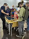 På brettspillmesse i tyske Essen fikk løsningen oppmerksomhet som en av få tech-utstillere. Foto: Sana Ludo